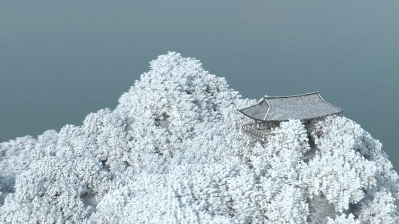 Blender Winter landscape Gazebo
