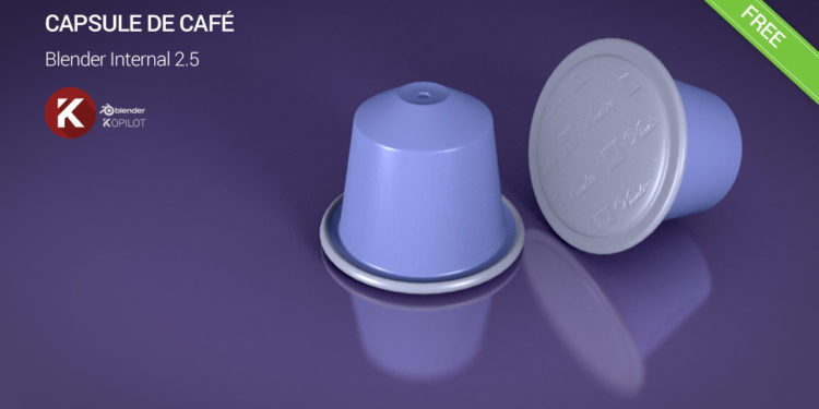 Blender 3D free model cafe capsule