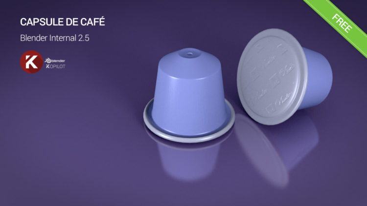 Blender 3D free model cafe capsule