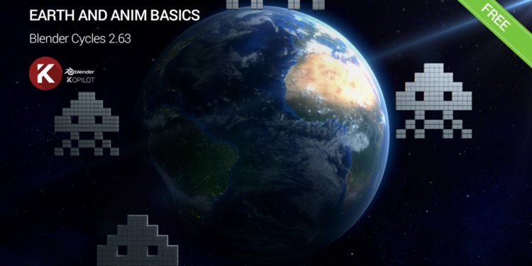 Blender 3D free model earth and anim basic