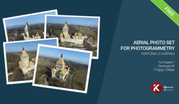 aerial photogrammetry free photo set vufflens Castle